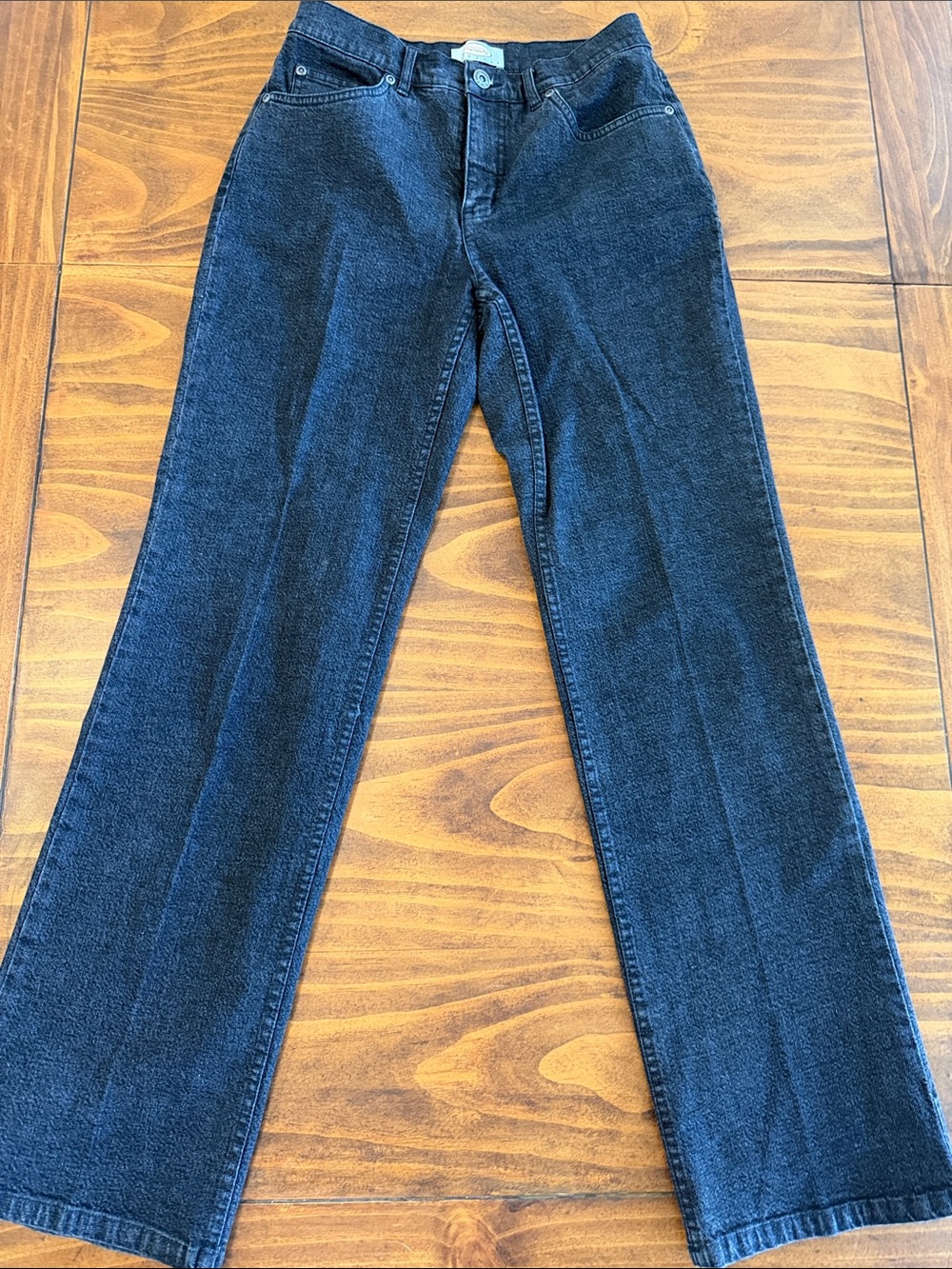 Talbots Women’s Size 4 Straight-Leg Jeans in Black Denim